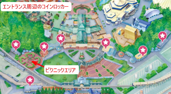 穴場 ディズニーランドのピクニックエリアでゆったりお弁当ランチ