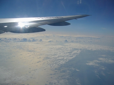 飛行機からの景色